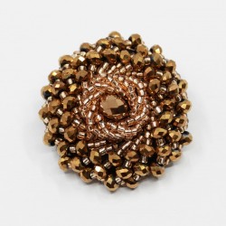 Coat button with pearls