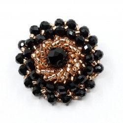 Coat button with pearls