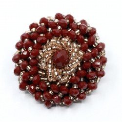 Coat button with pearls