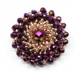 Coat button with pearls