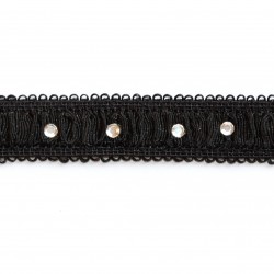 Elastic with crystals