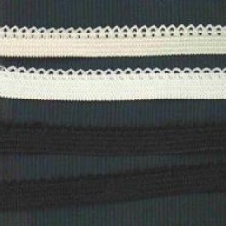 Elastic with lace edge