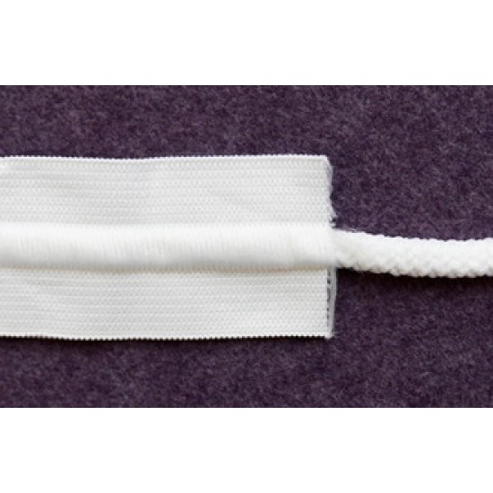 Elastic tape with polyester cord