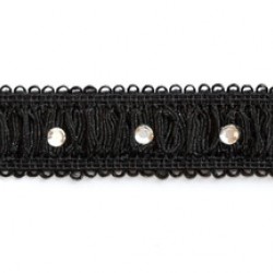 Elastic with crystals