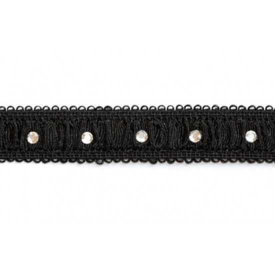 Elastic with crystals