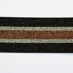 Belt elastic metallic efect