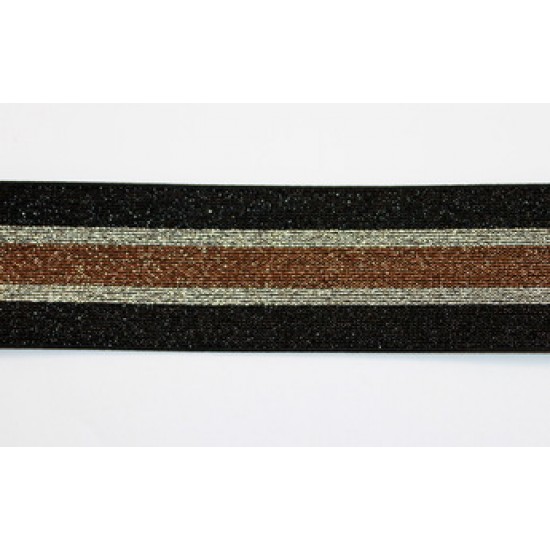 Belt elastic metallic efect