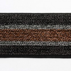 Belt elastic metallic efect
