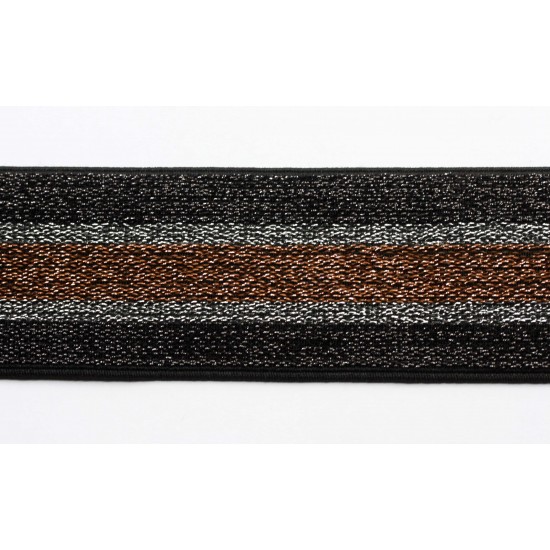 Belt elastic metallic efect