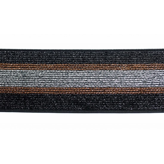 Belt elastic metallic efect