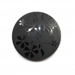 Shank polyester button flowers