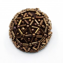 Coat button with pearls