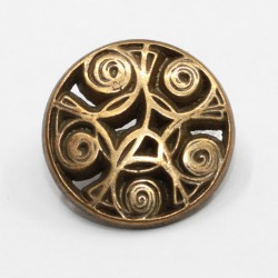 Metal shank button