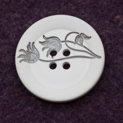 4-HOLE POLYESTER BUTTONS flower