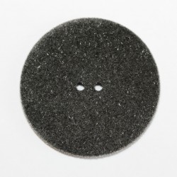 Button covered with fabric