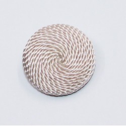BUTTON COVERED WITH FABRIC