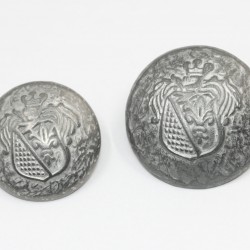 Metal shank button heraldic