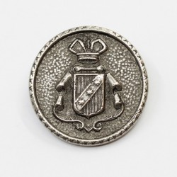 Shank polyester button heraldic
