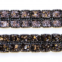 Polyester-metallic ribbon 2 rows