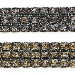 Polyester-metallic ribbon 3 rows