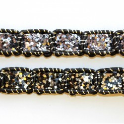 Polyester-metallic ribbon 1 row