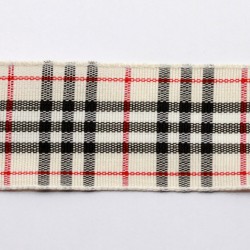Polyester ribbon Tartan 