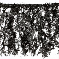 Feather imitation ribbon