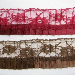Lace on satin ribbon