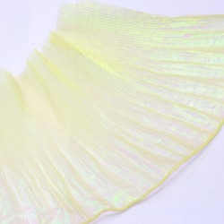 Pleated organza ribbon