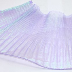 Pleated organza ribbon