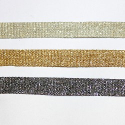 Metallic folded ribbon