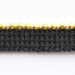 Black tape + gold metal