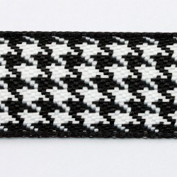 Woven ribbon pepita