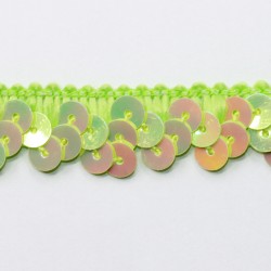 Elastic ribbon with sequins