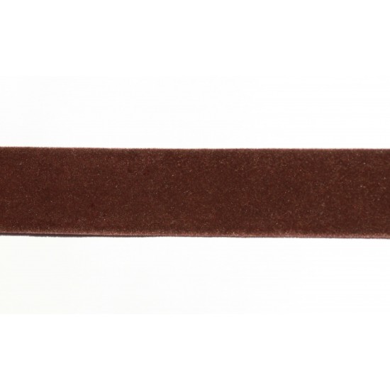 Leather imit. velvet ribbon folded