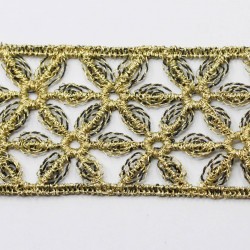 Lace metallic