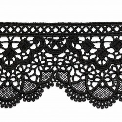 Guipure lace polyester