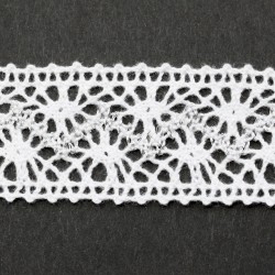 Cotton lace + metallic 