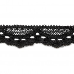 Elastic lace polyester