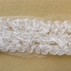 Ribbon white organza