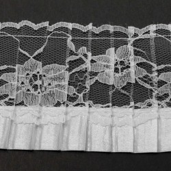Lace with satin ribbon