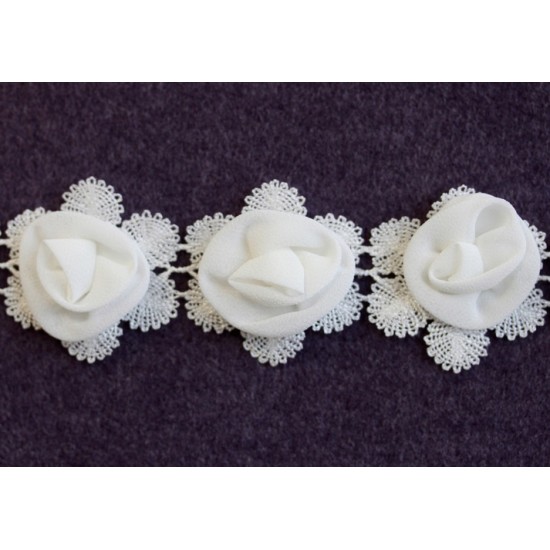 RIBBON with SHIFOON ROSES