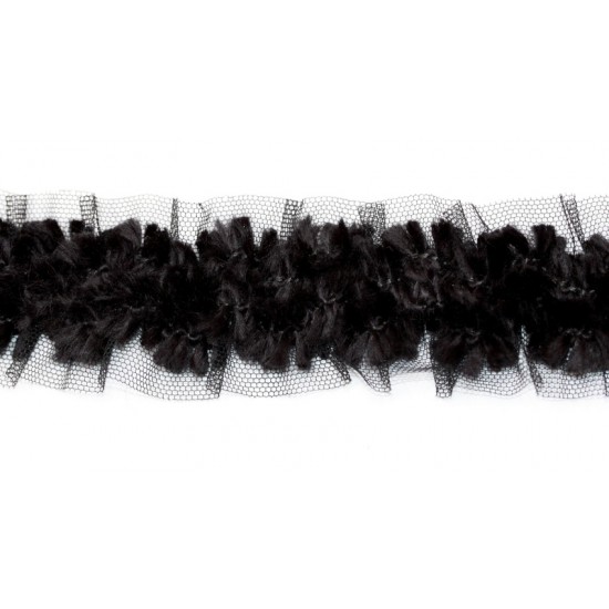 Tulle ribbon on elastic