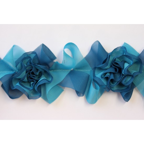 Rose ribbon shifoon with elastic