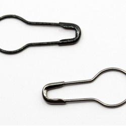 Safety pin metal round