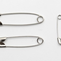 Safety pin metal