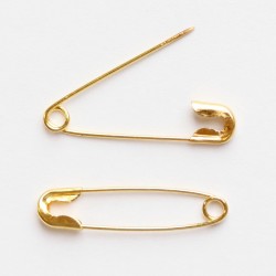 Safety pin metal