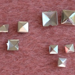Rivet metal pyramid