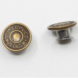 Jeans button top 15 mm