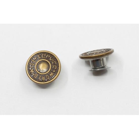 Jeans button top 15 mm